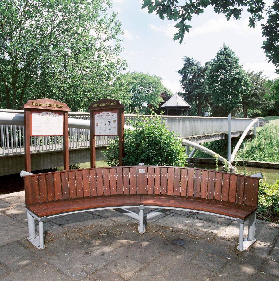 The Burma Star Bench in Cheshire