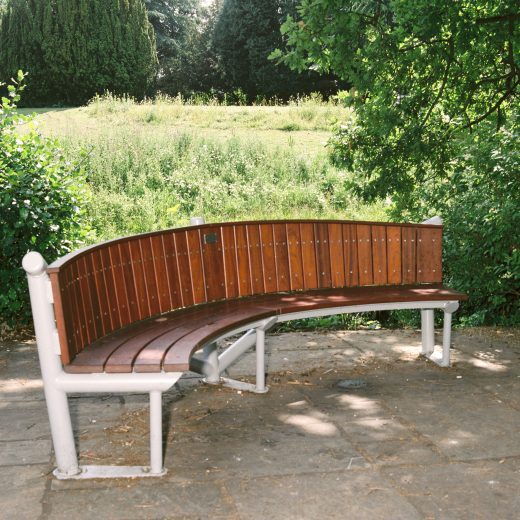 Our Burma Star bespoke bench almost installed.