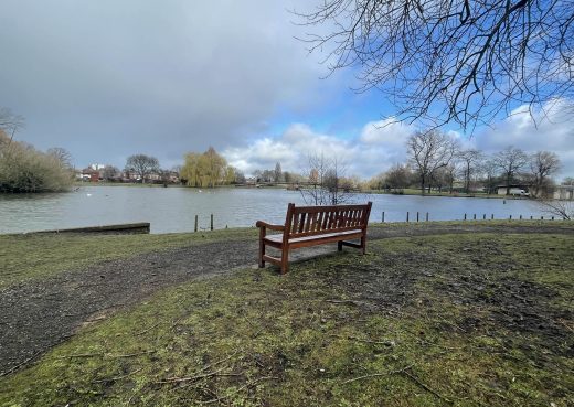 One of our wooden benches in East Park, Hull