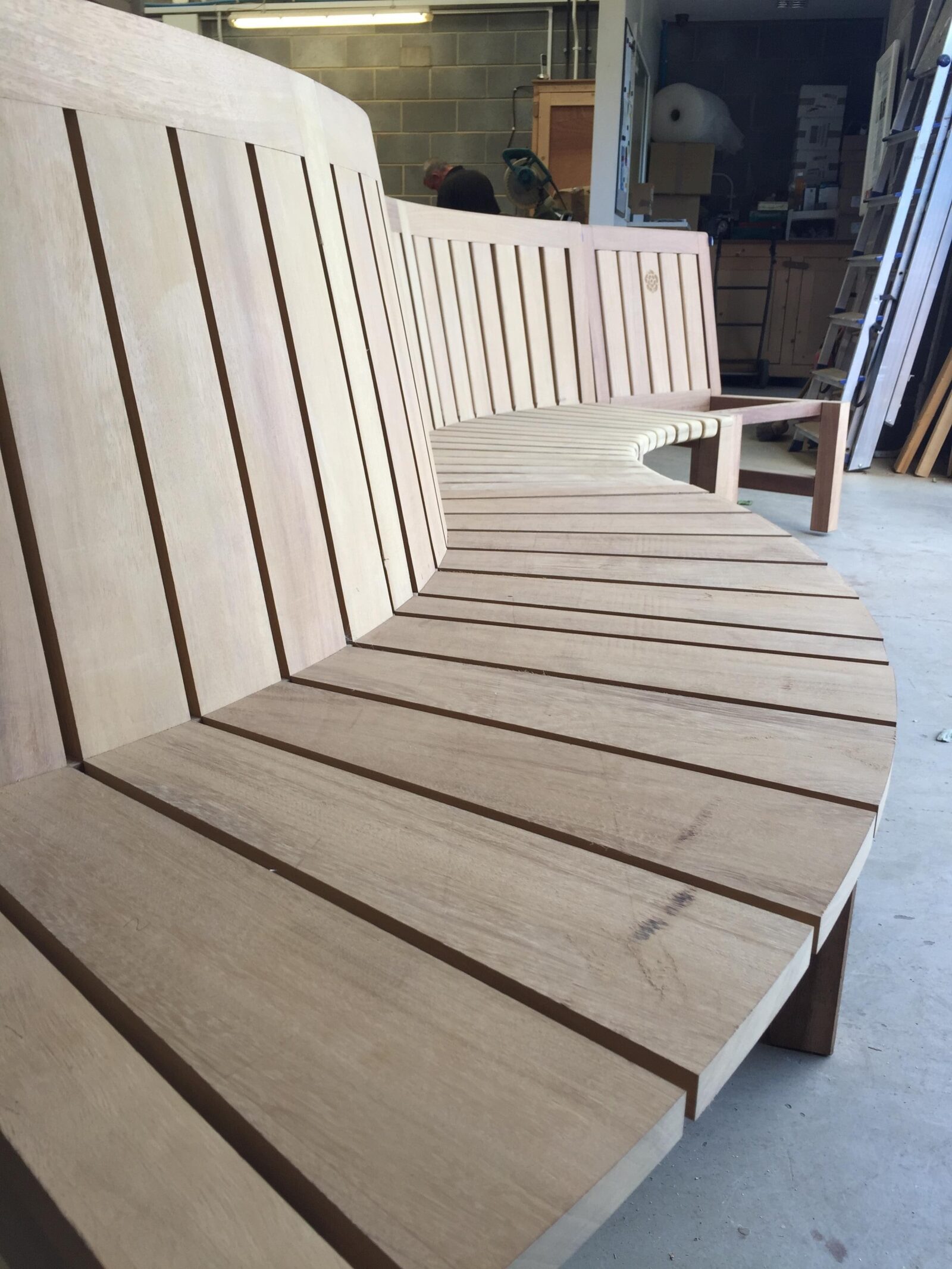 Ready for export, the Berlin bench