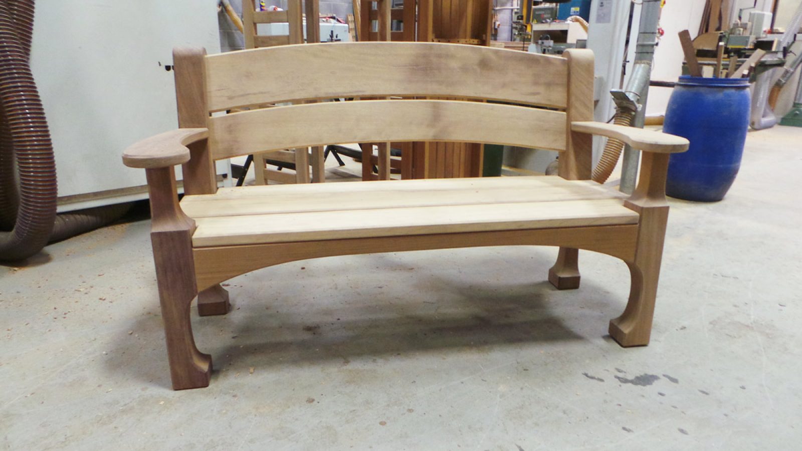 Building a bespoke bench exactly to a clients specifications Woodcraft UK