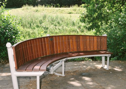 Side view of the Burma Star bench