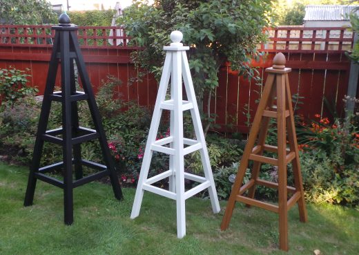 3 garden obelisks