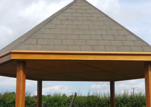 Roof of the play shelter