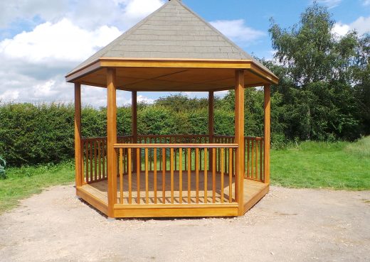 Wooden play shelter