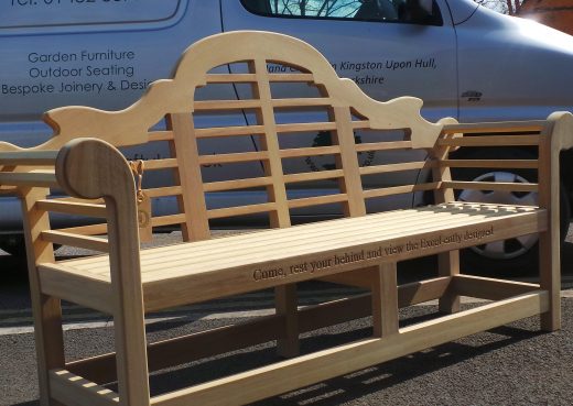 The wooden Lutyens bench