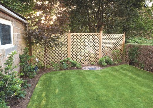 Wooden garden fencing