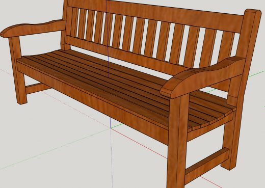 The York 6ft memorial bench deeper top rail