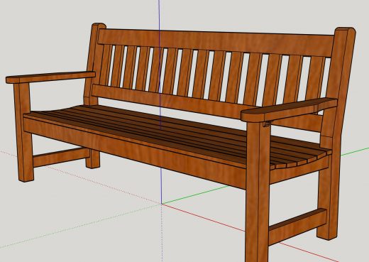 The York 6ft memorial bench flat arms