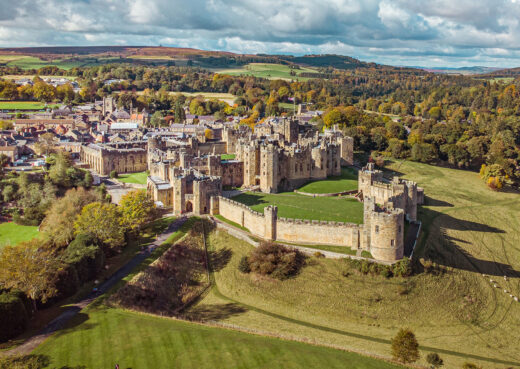 Alnwick Castle in uk