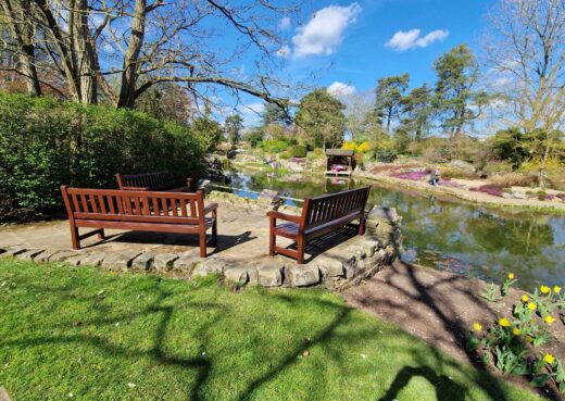 Our painted York Benches at Burnby Hall Gardens