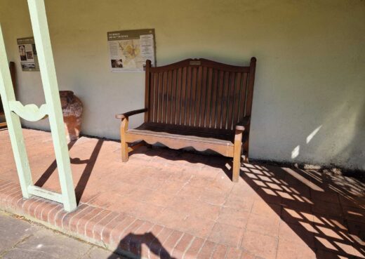 Bespoke bench at Burnby Hall