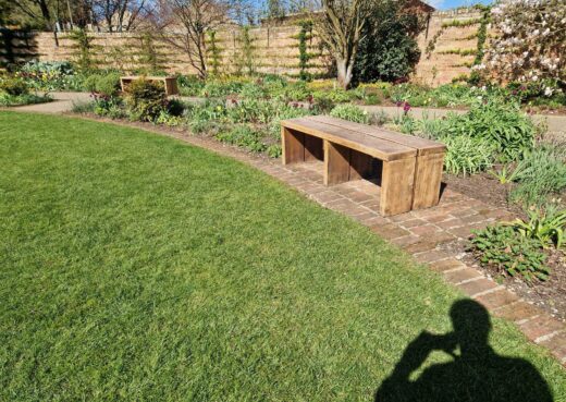 Bespoke Curved Bench at Burnby Hall Gardens