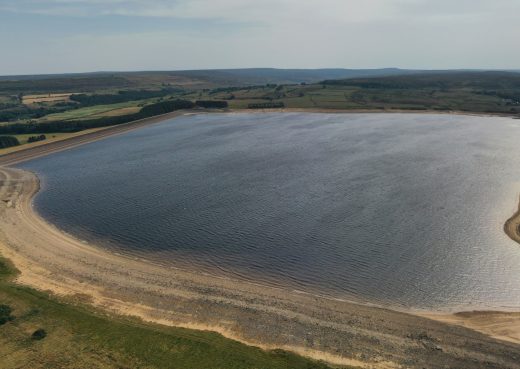 Derwent reservoir aerial shot