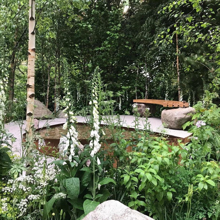 The Family Monsters Garden Bench is now installed at RHS Chelsea Flower Show