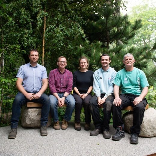 The Family Monsters team at the RHS Chelsea Flower Show 2019