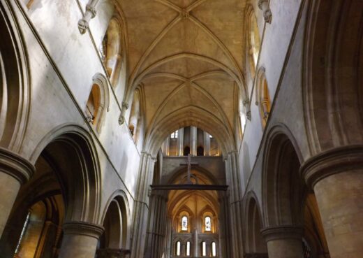 Inside the church at St Cross