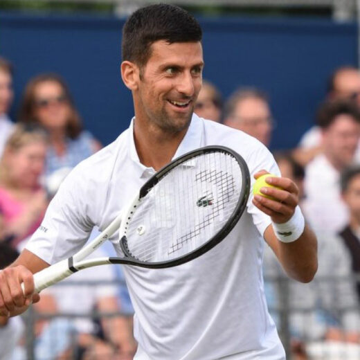 Novak Djokovic at the Giorgio Armani Tennis Classic 2023 at The Hurlingham Club