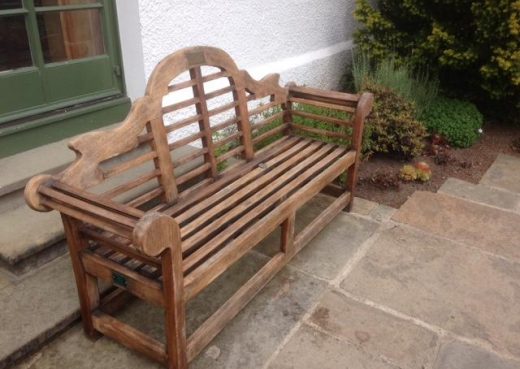 Vintage Lutyens Bench at Inverewe Gardens