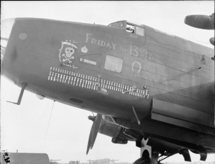 Halifax nose art Friday the 13th IWM CH 14589