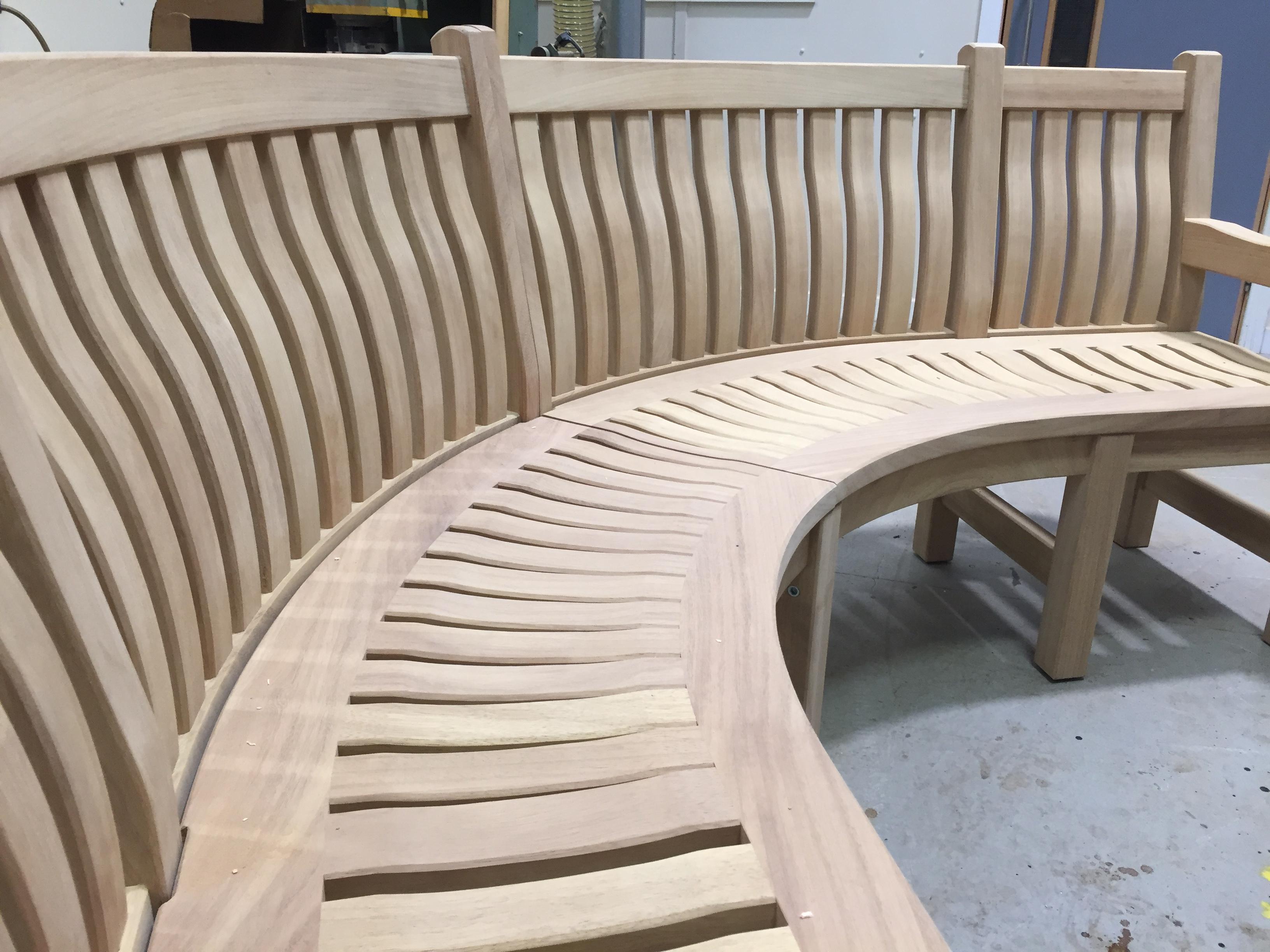 Curved Wooden Garden Benches, Handcrafted in Yorkshire Woodcraft UK