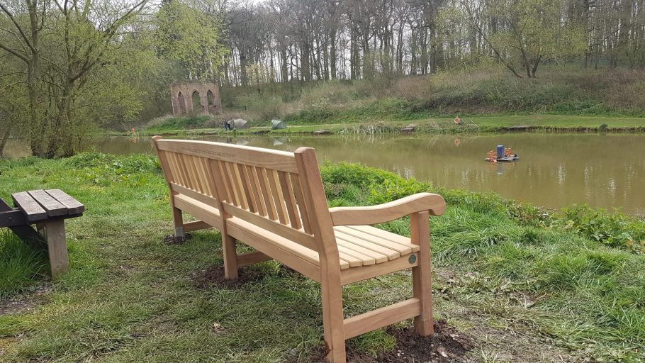 Mendip memorial bench installed at Risby Folly