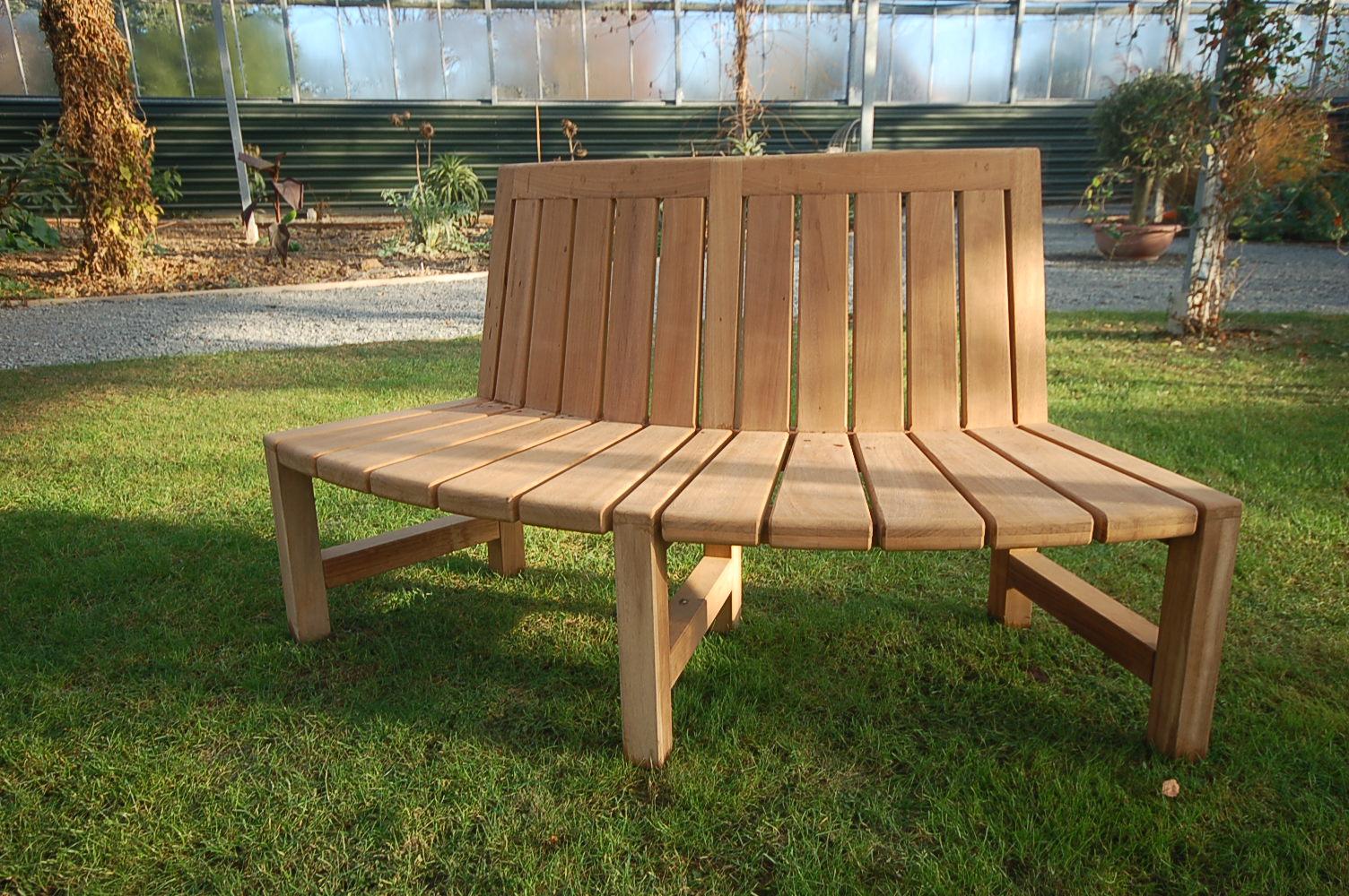 Curved Wooden Garden Benches, Handcrafted in Yorkshire Woodcraft UK