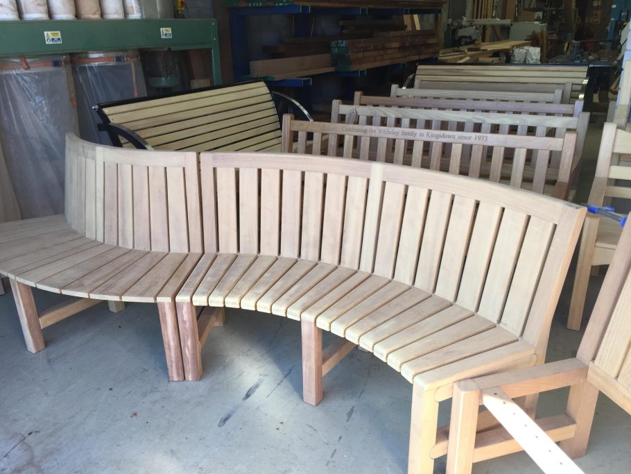 Designer modular bench in development