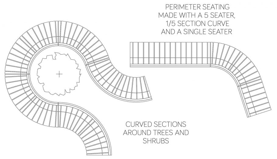 Combined garden seating