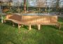 Our brand new Saltwick modular garden bench takes shape