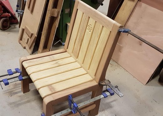 End or middle section designer garden chair