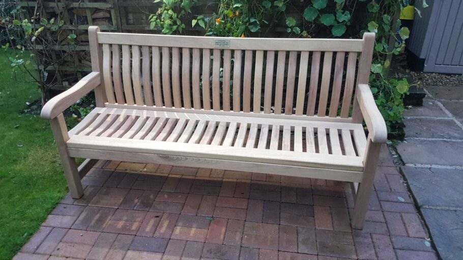 6ft Scarborough bench hand delivered to a parish council in Oxfordshire
