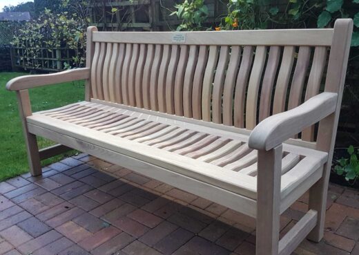 Side view of our 6ft Scarborough Garden Bench