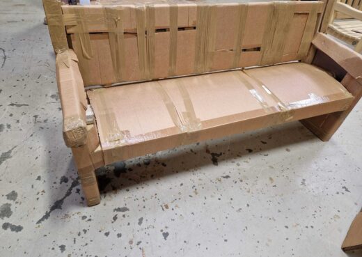 York bench packed for Souda Bay in Crete