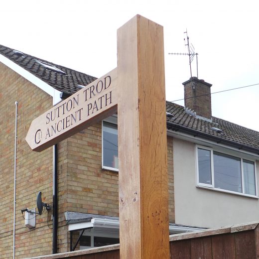 Sutton Trod wayfinder marker post