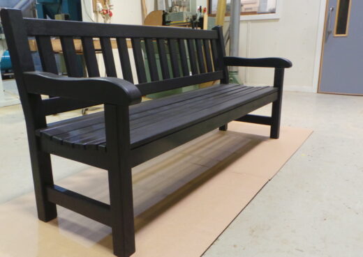 The York Black Powder Coated Bench