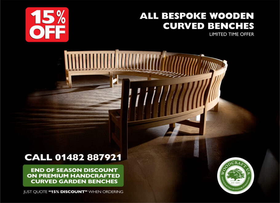 Advert curved bench wide 80
