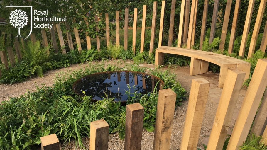 Woodcraft is featured in the Silver Gilt medal winner garden at the RHS Flower Show Tatton Park