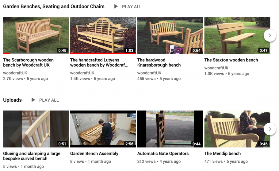 New Woodcraft UK Videos