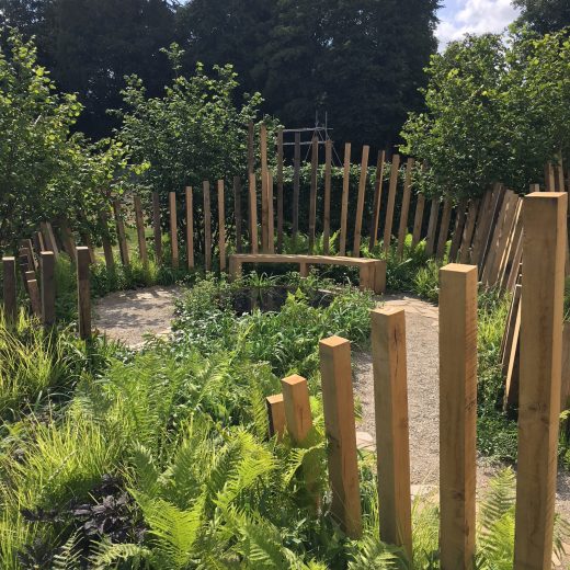 Our bench that was featured in the Calm in Chaos garden