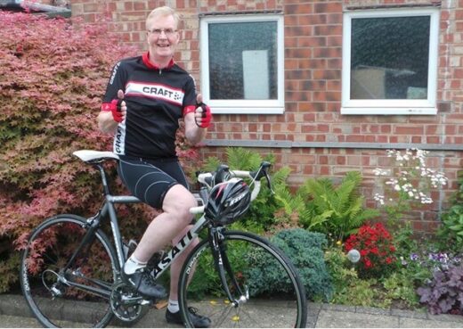 Michael Davidson on his bike