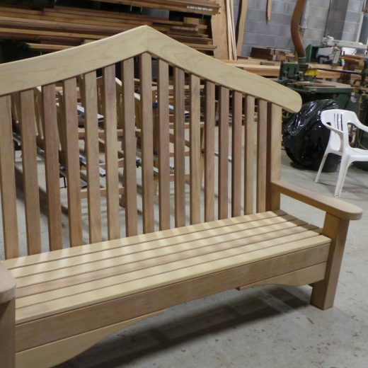 The Bute Memorial wooden bench