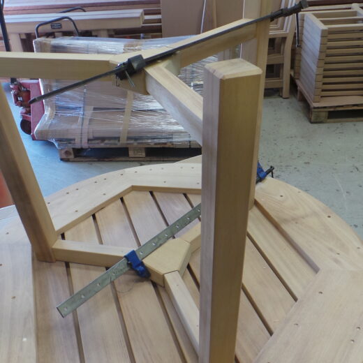 Taking the clamps off the frame