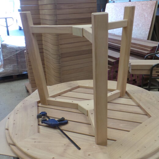 Taking shape the assembled frame looking good on the table surface