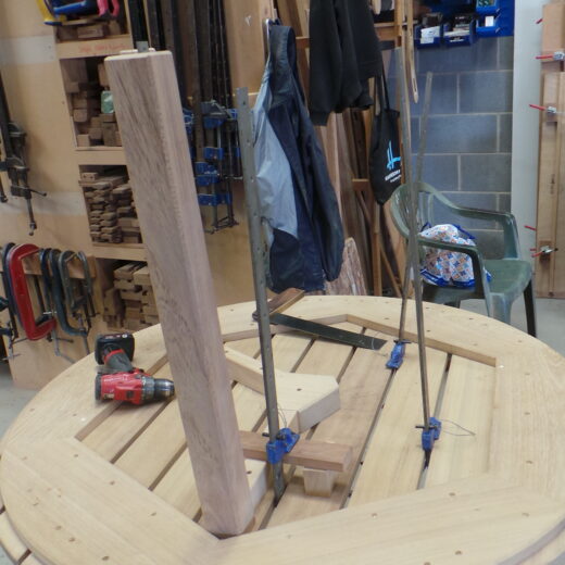 Ensuring the table leg was cut to the correct angle