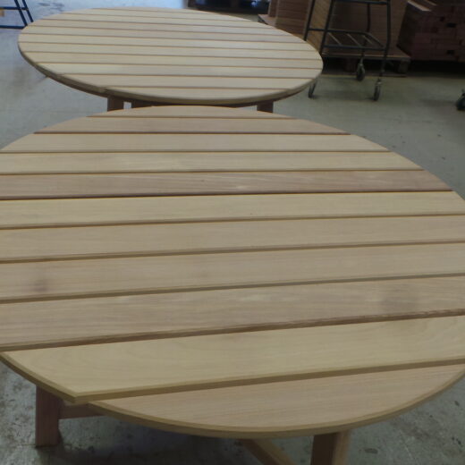 Close up of the table surfaces