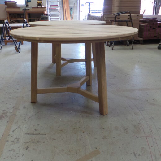 Outdoor dining tables ready for dispatch