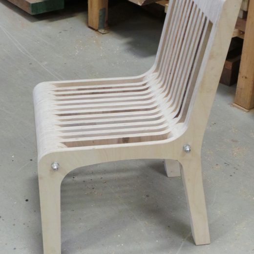 Plywood Chair side view