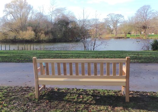 One of our benches in East Park, Hull