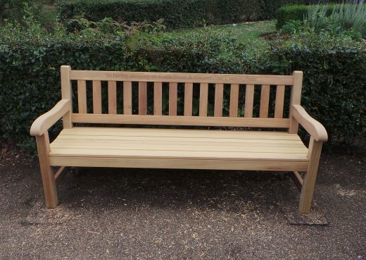 Our York memorial bench in East Park